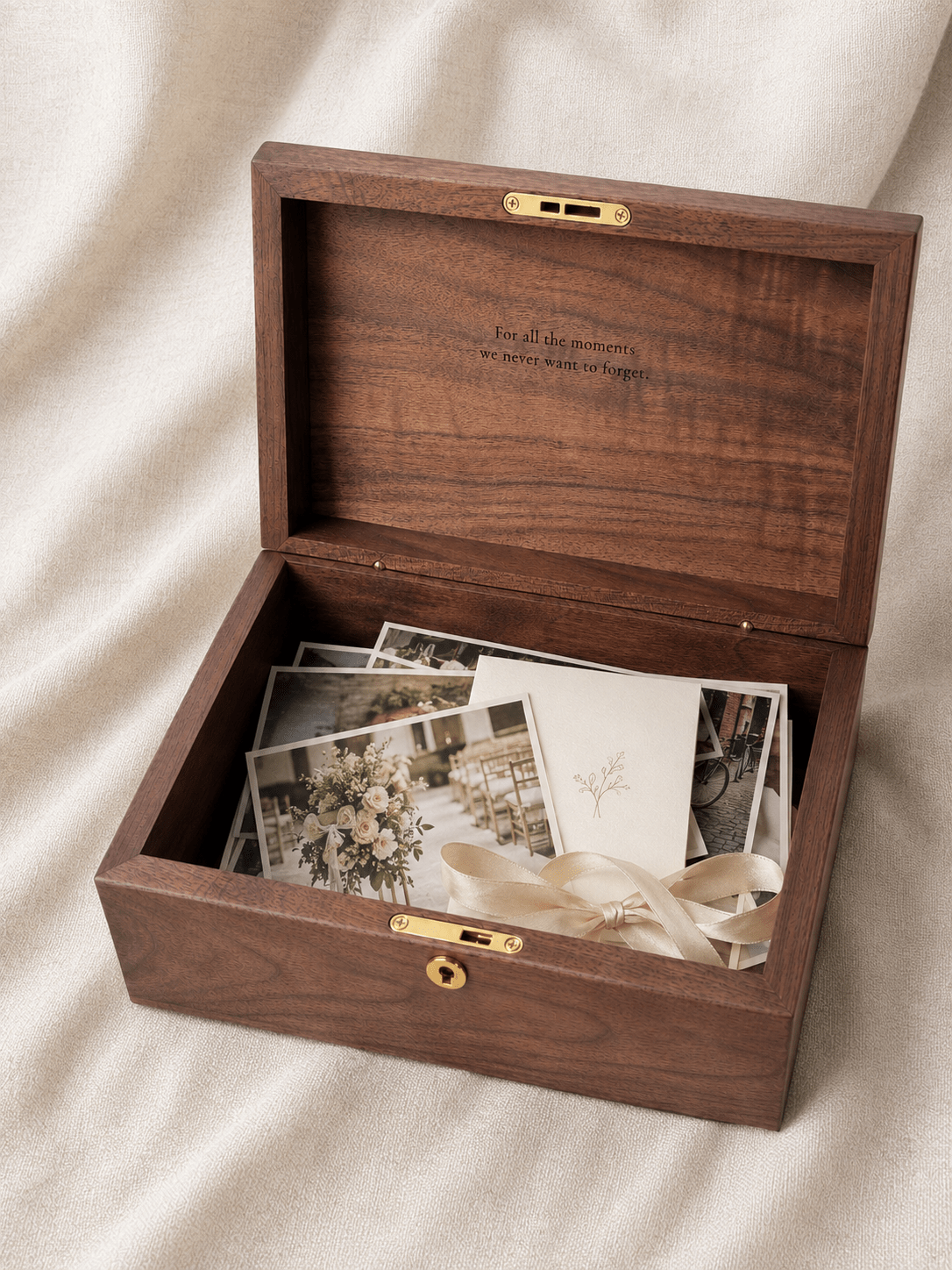 Personalized Walnut Keepsake Box — Large - TwoWoodCo