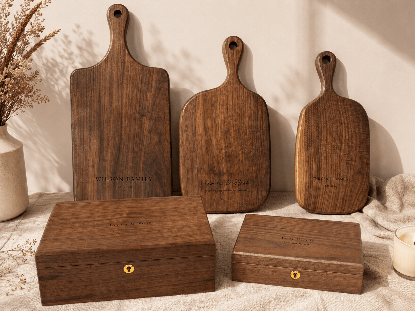 Personalized Walnut Gifts - TwoWoodCo