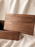 Personalized Extra-Large Walnut Keepsake Box - TwoWoodCo