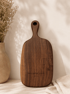 Small personalized walnut cutting board with custom engraving