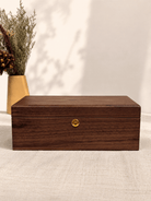 Personalized Walnut Keepsake Box — Large | Custom Engraved Wedding & Anniversary Memory Box - TwoWoodCo