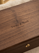 Personalized memory box for wedding cards letters and photos