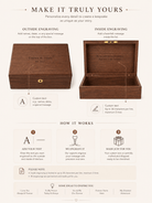 Personalized Walnut Keepsake Box — Large | Custom Engraved Wedding & Anniversary Memory Box - TwoWoodCo