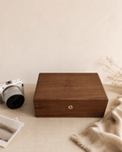 Personalized Walnut Keepsake Box — Large | Custom Engraved Wedding & Anniversary Memory Box - TwoWoodCo
