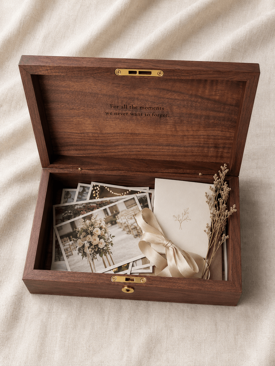 Personalized Walnut Keepsake Box — Large - TwoWoodCo