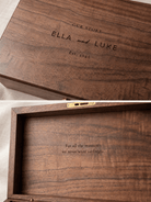 Personalized Walnut Keepsake Box — Large - TwoWoodCo